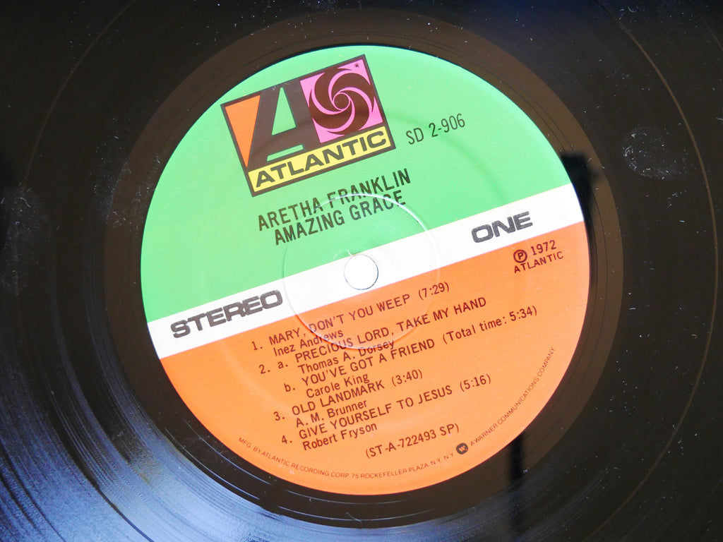 ARETHA FRANKLIN Amazing Grace 2 x LP ATLANTIC SD 2-906 US 1972 James Cleveland