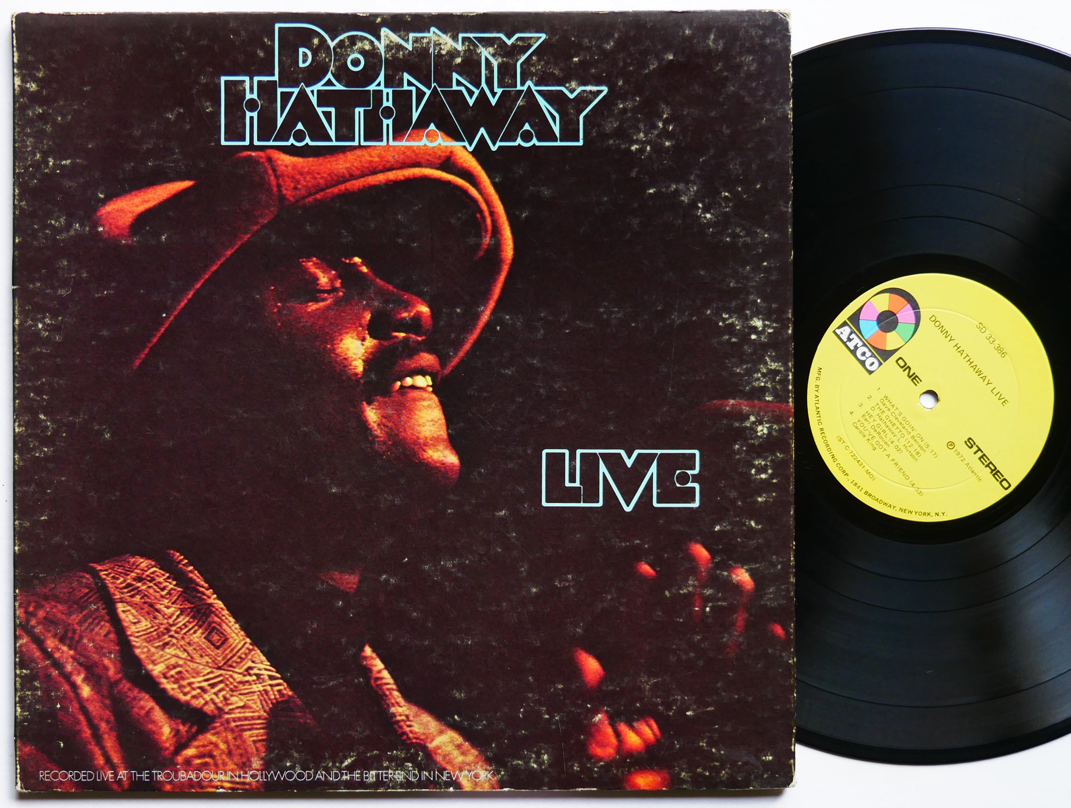 US盤】Donny Hathaway(ダニー・ハサウェイ)「Live」LP（12インチ