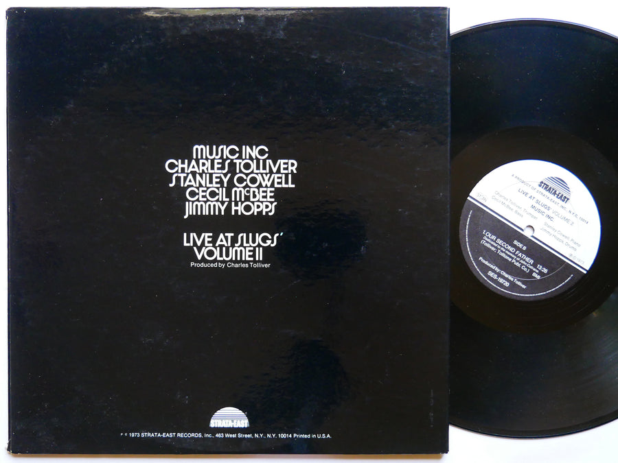 MUSIC INC. Live At Slugs' Vol. II LP STRATA-EAST SES-1972 US 1973 Stanley Cowell
