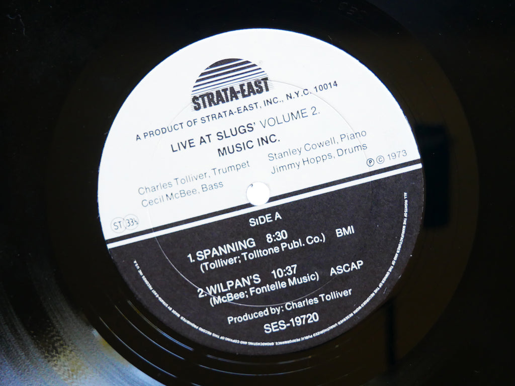 MUSIC INC. Live At Slugs' Vol. II LP STRATA-EAST SES-1972 US 1973 Stanley Cowell