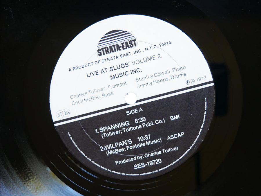 MUSIC INC. Live At Slugs' Vol. II LP STRATA-EAST SES-1972 US 1973 Stanley Cowell