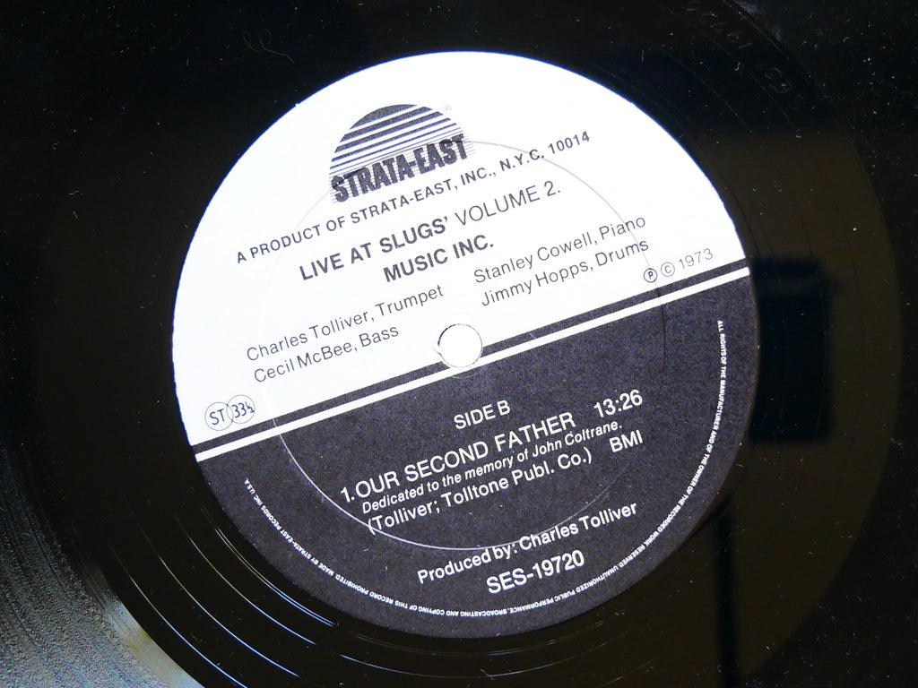 MUSIC INC. Live At Slugs' Vol. II LP STRATA-EAST SES-1972 US 1973 Stanley Cowell