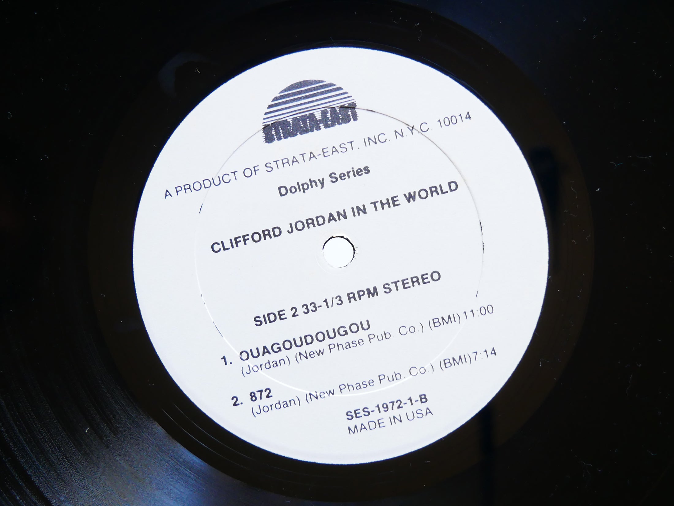 CLIFFORD JORDAN In The World LP STRATA-EAST SES 1972 US 1972 PROMO Kenny Dorham