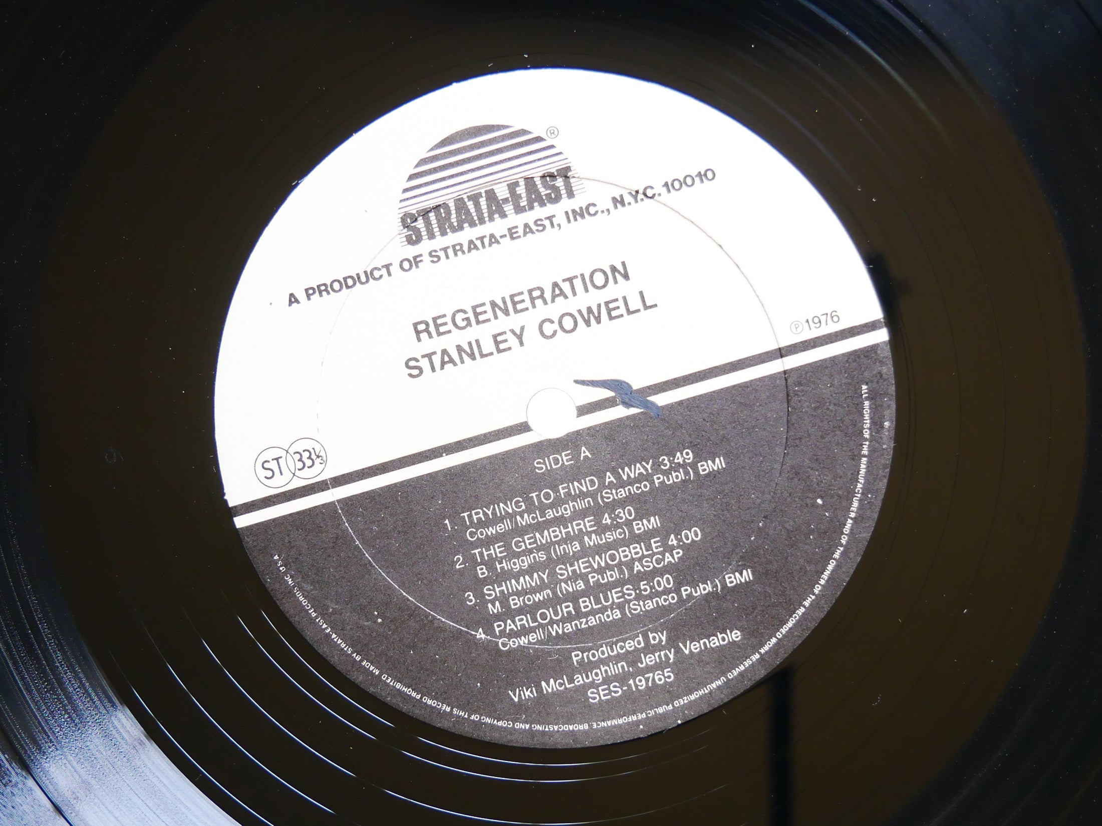 STANLEY COWELL Regeneration LP STRATA-EAST SES-19765 US 1976 Billy Higgins VG+