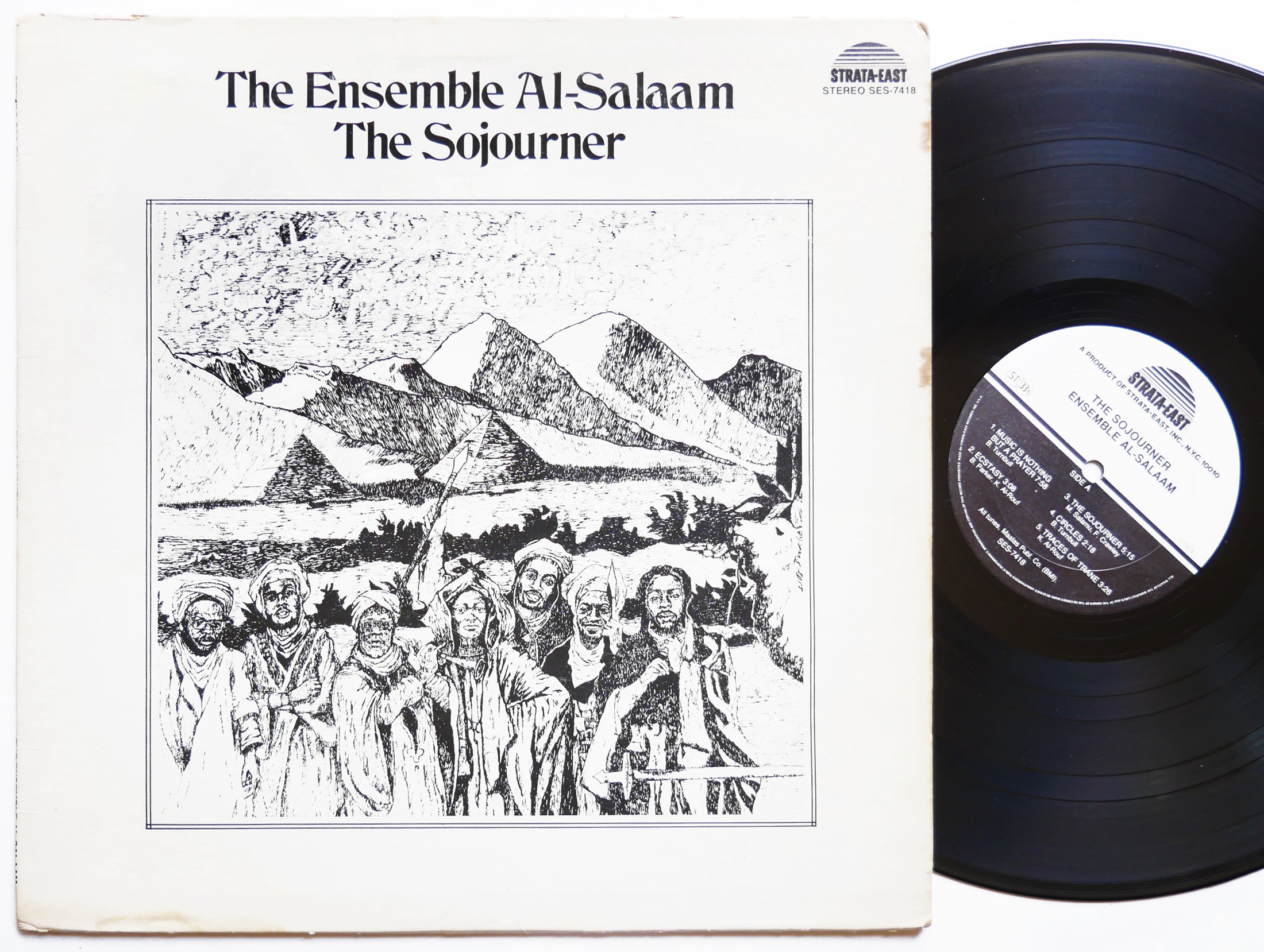 Signed THE ENSEMBLE AL-SALAAM The Sojourner LP STRATA-EAST SES-7418 Orig US 1974