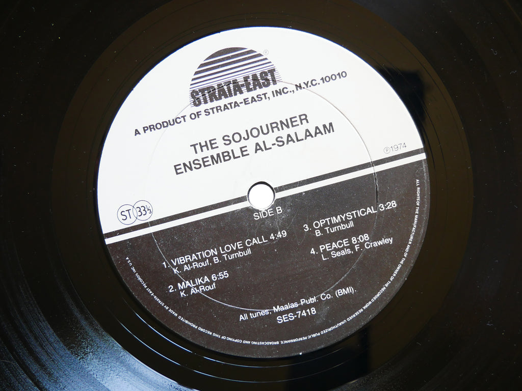 Signed THE ENSEMBLE AL-SALAAM The Sojourner LP STRATA-EAST SES-7418 Orig US 1974