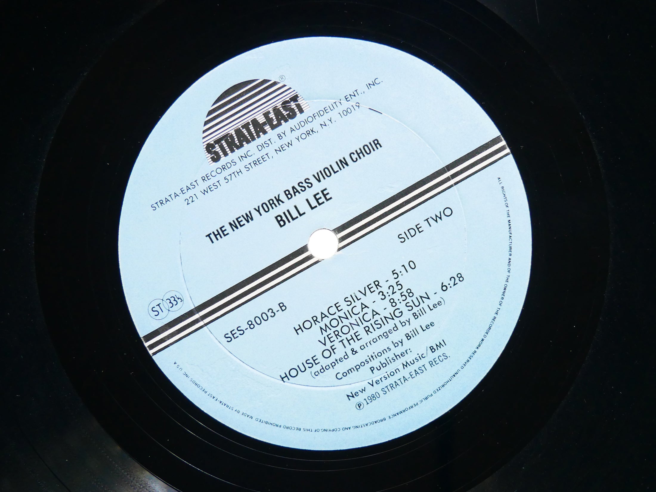 BILL LEE THE NEW YORK BASS VIOLIN CHOIR LP STRATA-EAST SES-8003 JAZZ Ron Carter