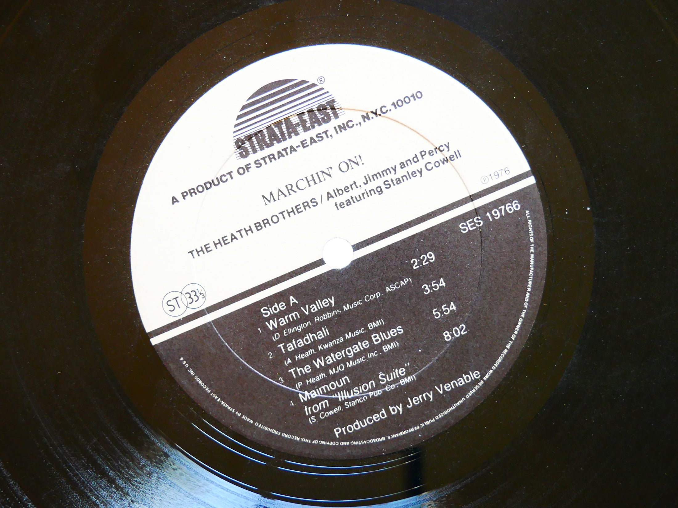 HEATH BROTHERS STANLEY COWELL Marchin' On! LP STRATA-EAST SES
