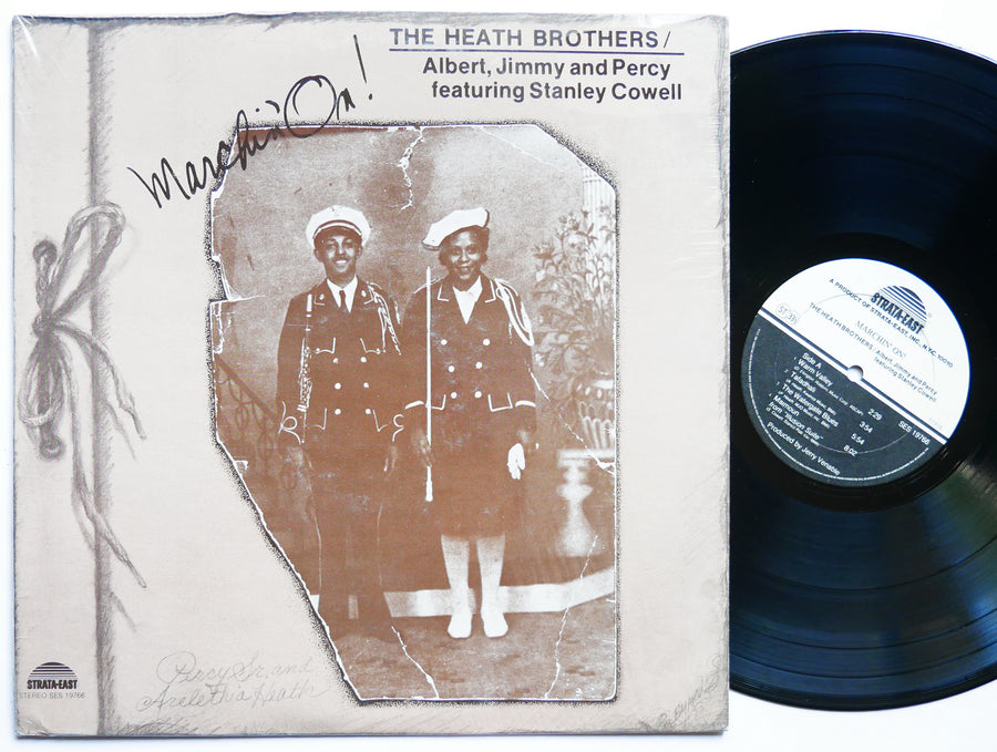 HEATH BROTHERS STANLEY COWELL Marchin' On! LP STRATA-EAST SES 19766 US 1976 VG+
