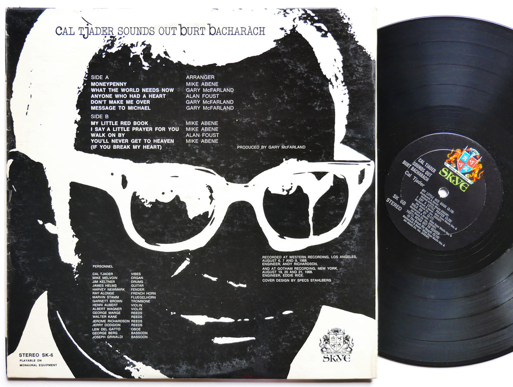 CAL TJADER Sounds Out Burt Bacharach LP SKYE RECORDS SK-6 US 1968 Latin Jazz
