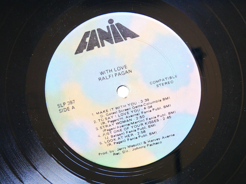 RALFI PAGAN With Love / Con Amor LP FANIA RECORDS SLP 397 Orig US '71 Latin Soul