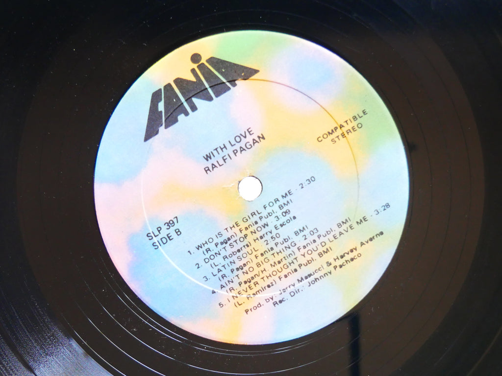 RALFI PAGAN With Love / Con Amor LP FANIA RECORDS SLP 397 Orig US '71 Latin Soul