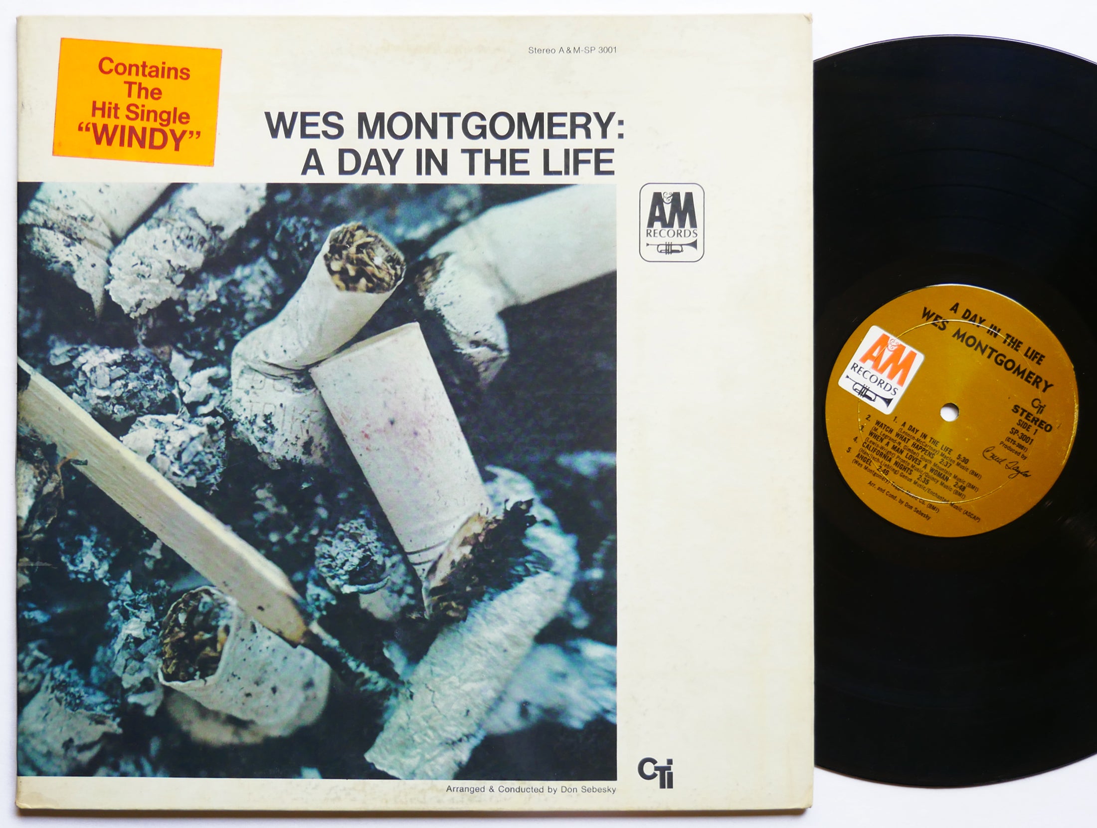 WES MONTGOMERY A Day In The Life LP A&M SP 3001 US '67 Ron Carter Herbie Hancock