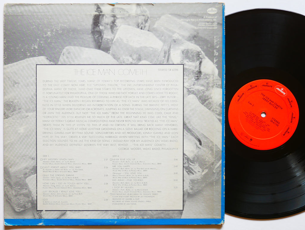 JERRY BUTLER The Ice Man Cometh LP MERCURY SR-61198 US 1968 Funk Soul VG+