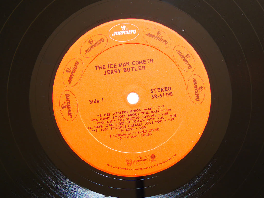 JERRY BUTLER The Ice Man Cometh LP MERCURY SR-61198 US 1968 Funk Soul VG+