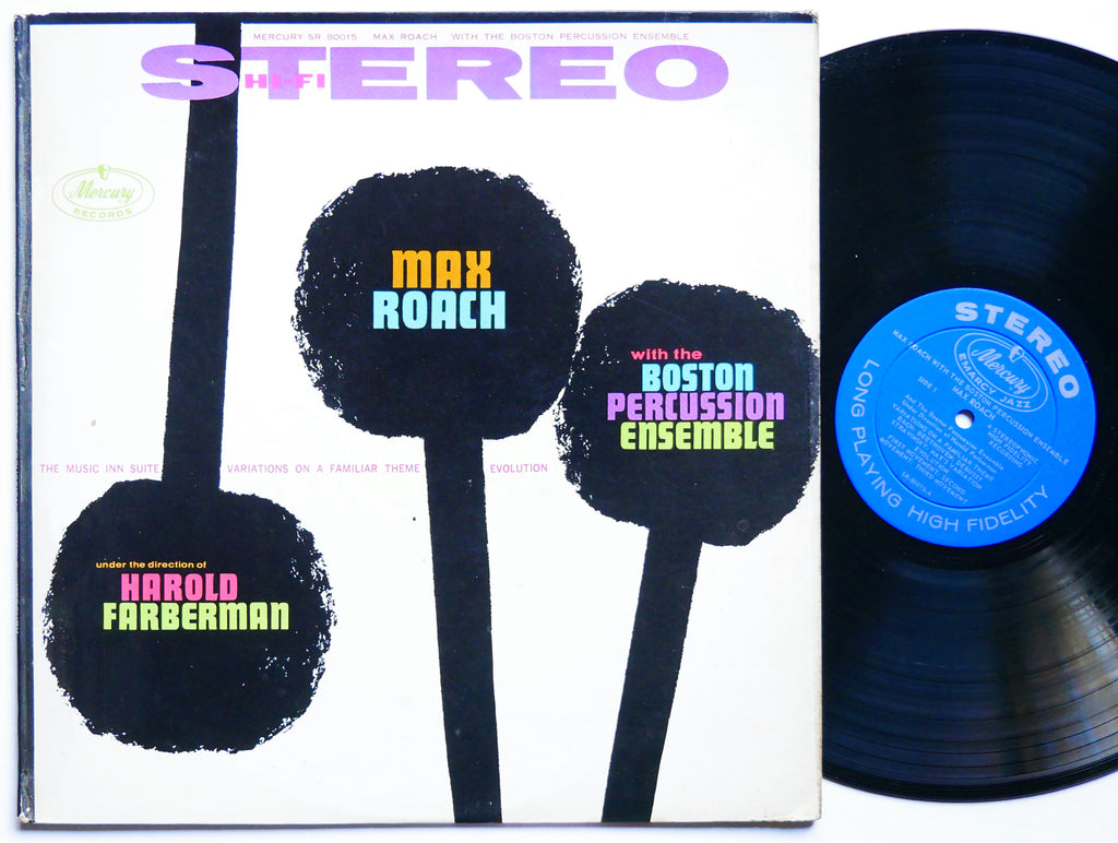 MAX ROACH Boston Percussion Ensemble LP MERCURY SR 80015 US 1958 DG MONO VG+