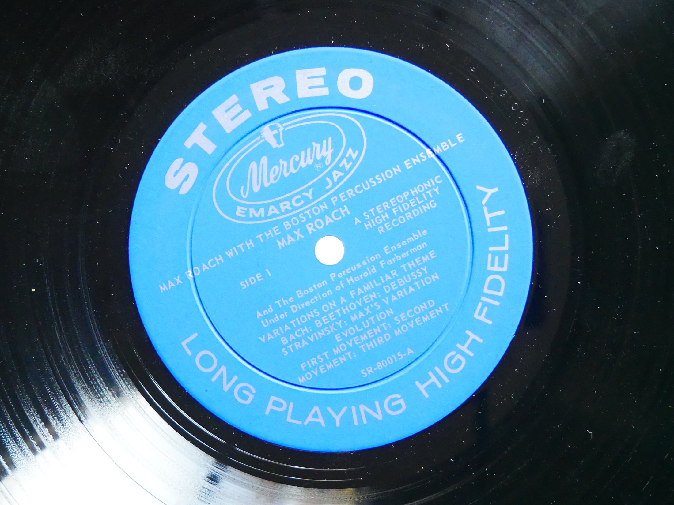 MAX ROACH Boston Percussion Ensemble LP MERCURY SR 80015 US 1958 DG MONO VG+