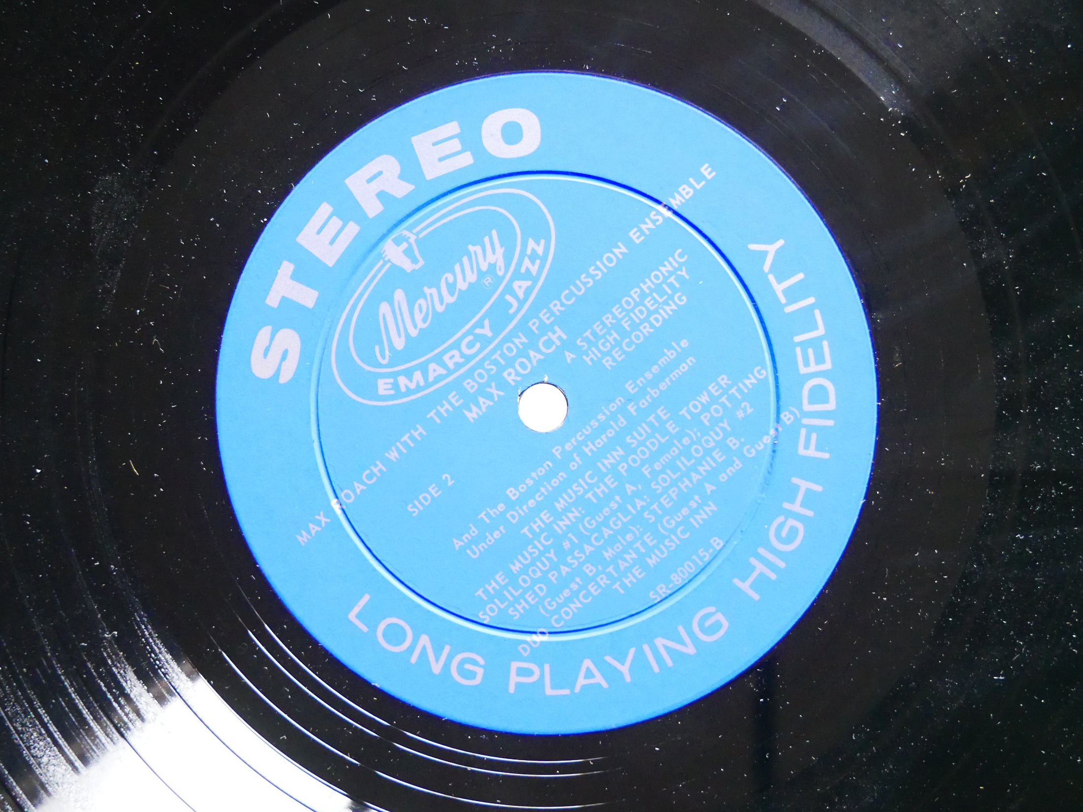 MAX ROACH Boston Percussion Ensemble LP MERCURY SR 80015 US 1958 DG MONO VG+