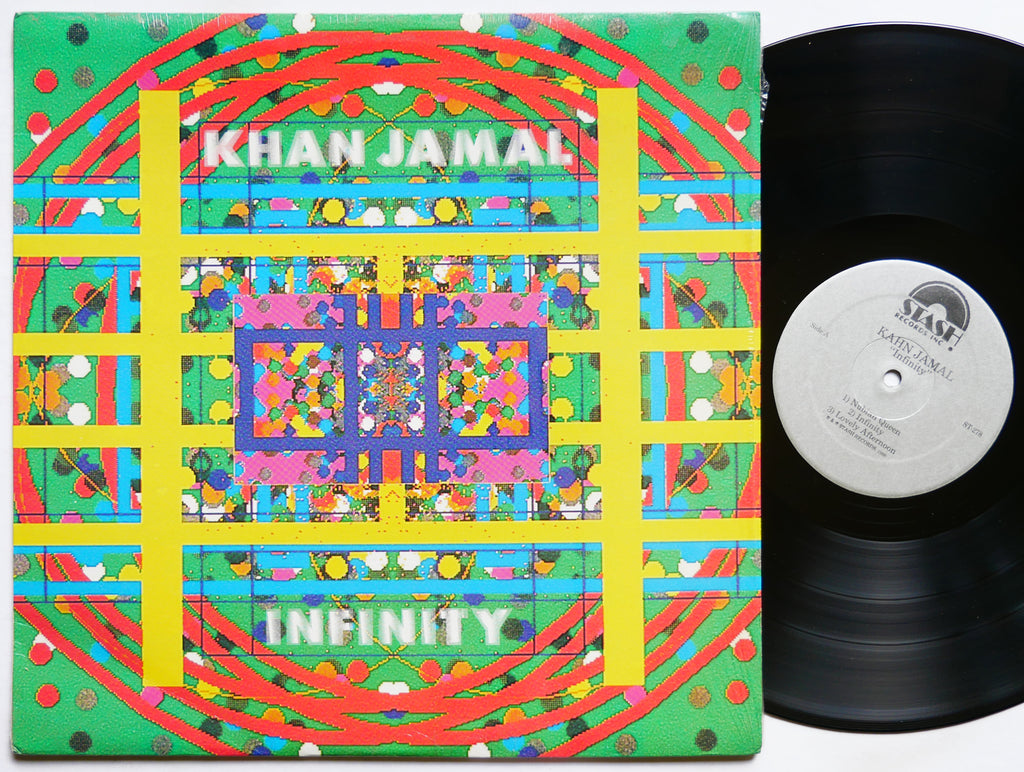 KHAN JAMAL Infinity LP STASH RECORDS ST-278 US 1988 JAZZ Byard Lancaster CLEAN