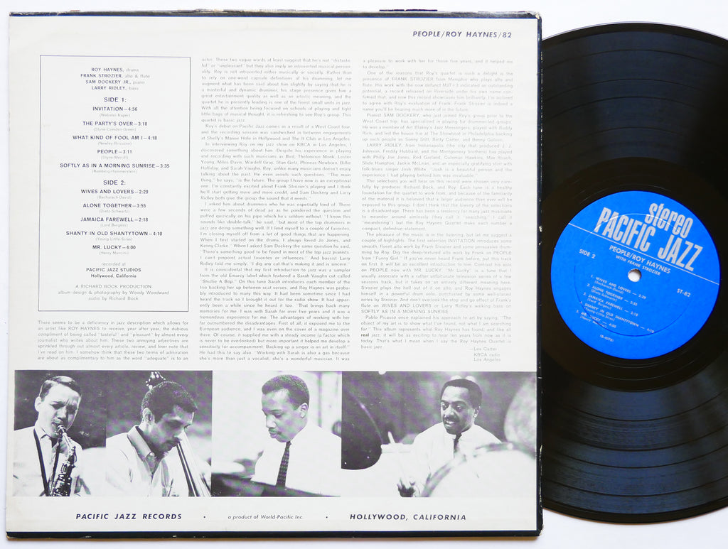 ROY HAYNES People LP PACIFIC JAZZ RECORDS ST-82 US 1964 JAZZ Frank Strozier