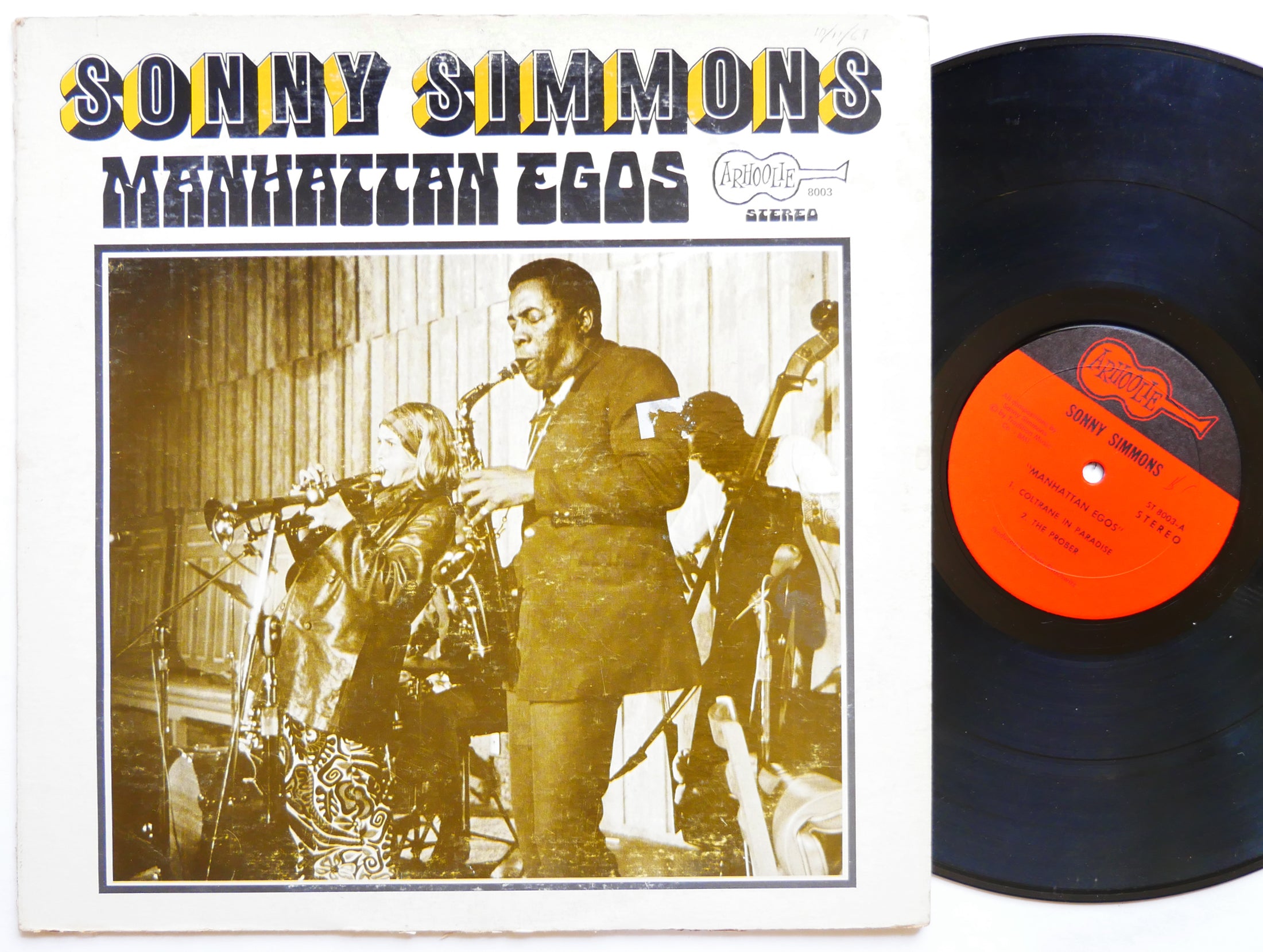 SONNY SIMMONS Manhattan Egos LP ARHOOLIE RECORDS ST 8003 Orig US 1969 JAZZ