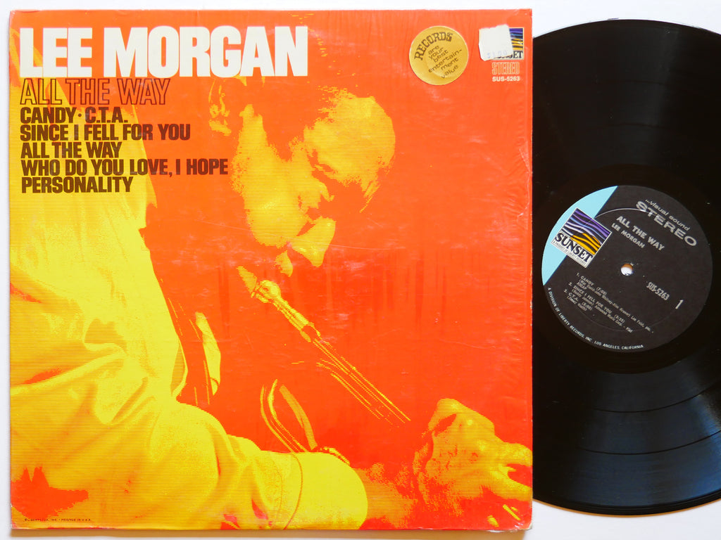 LEE MORGAN All The Way LP SUNSET SUS-5263 US 1969 Sonny Clark Doug Watkins VG+