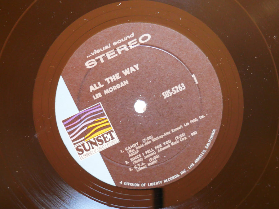 LEE MORGAN All The Way LP SUNSET SUS-5263 US 1969 Sonny Clark Doug Watkins VG+