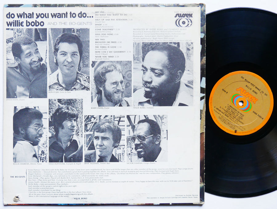 WILLIE BOBO Do What You Want To Do LP SUSSEX SXBS 7003 US 1971 Jazz Funk