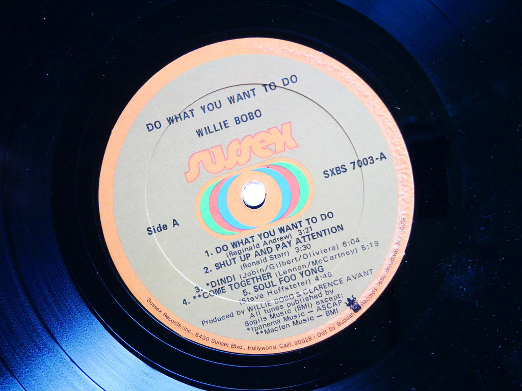 WILLIE BOBO Do What You Want To Do LP SUSSEX SXBS 7003 US 1971 Jazz Funk