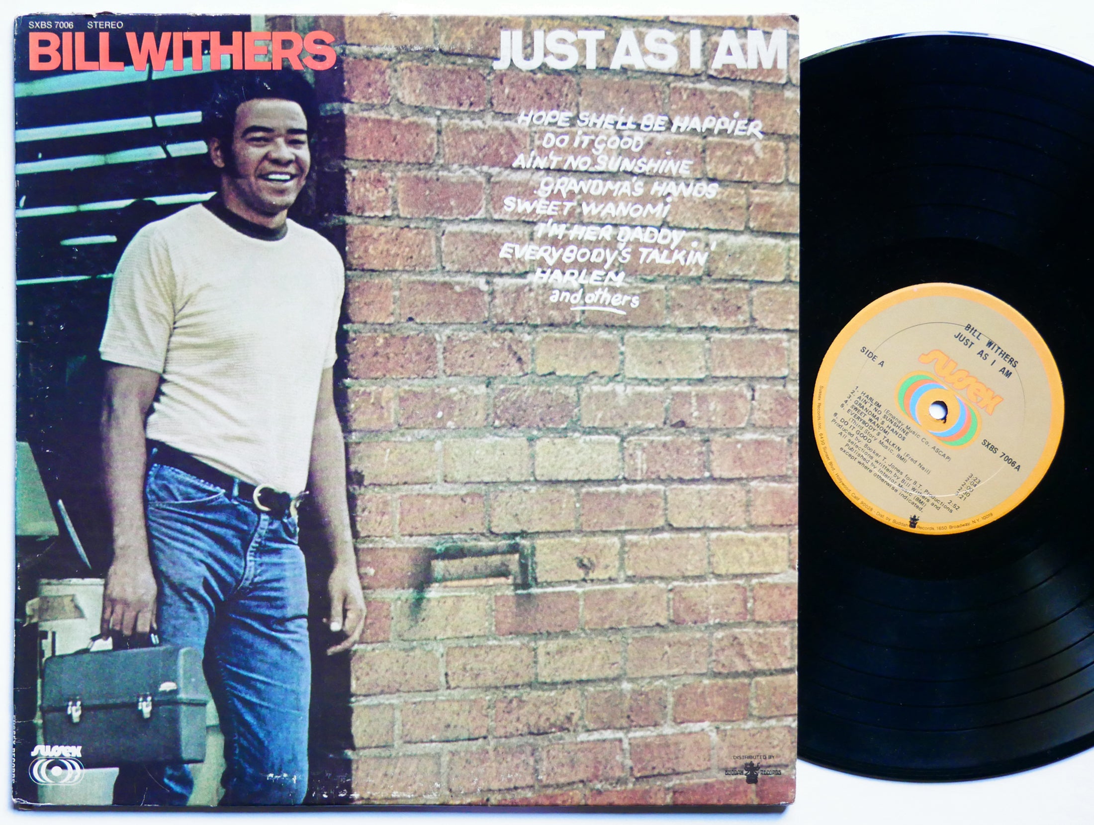 BILL WITHERS Just As I Am LP SUSSEX SXBS-7006 US 1971 FUNK SOUL VG+