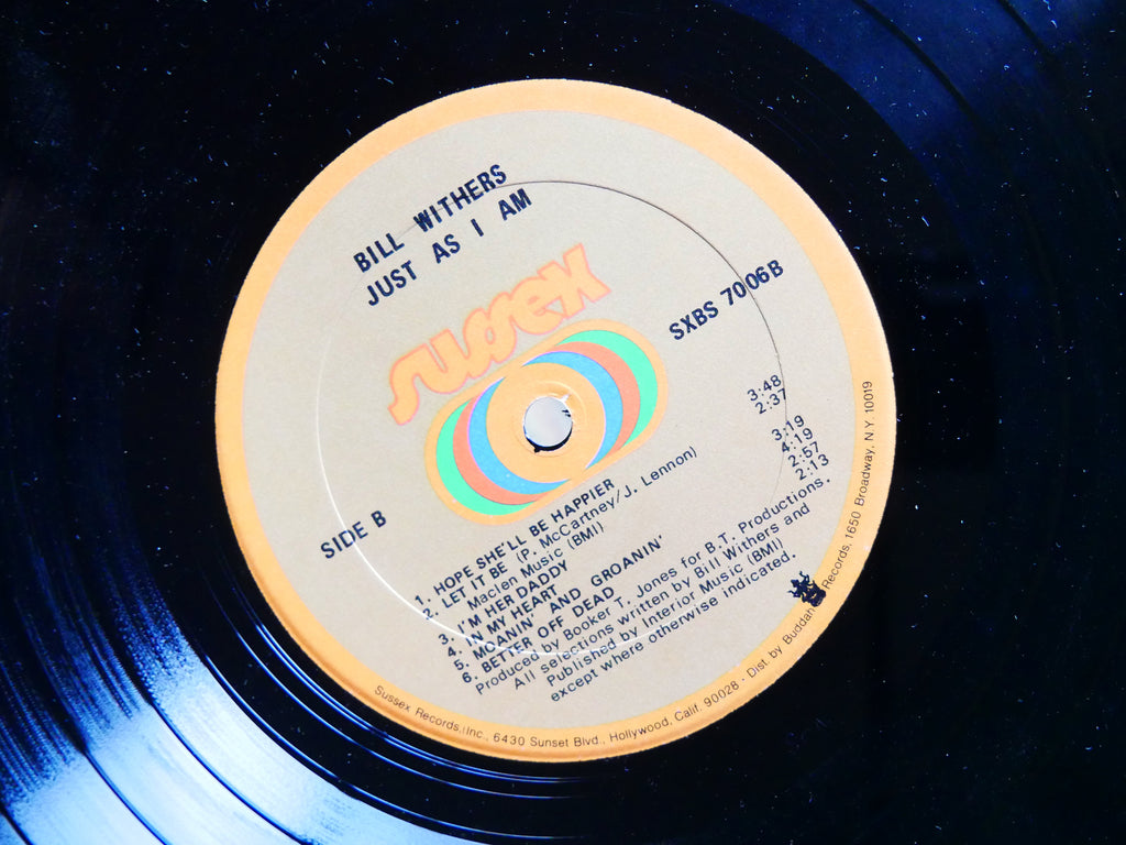 BILL WITHERS Just As I Am LP SUSSEX SXBS-7006 US 1971 FUNK SOUL VG+