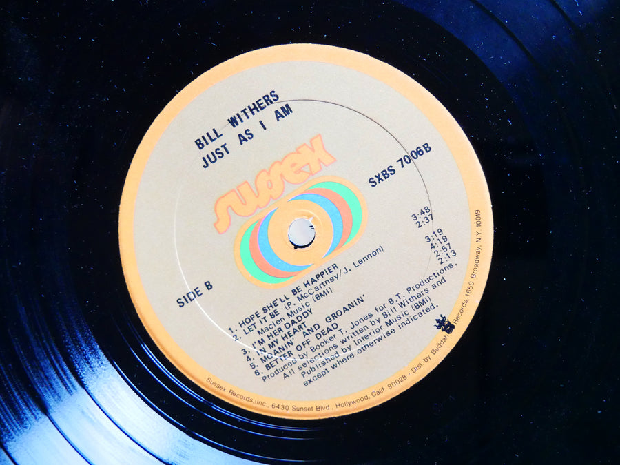 BILL WITHERS Just As I Am LP SUSSEX SXBS-7006 US 1971 FUNK SOUL VG+