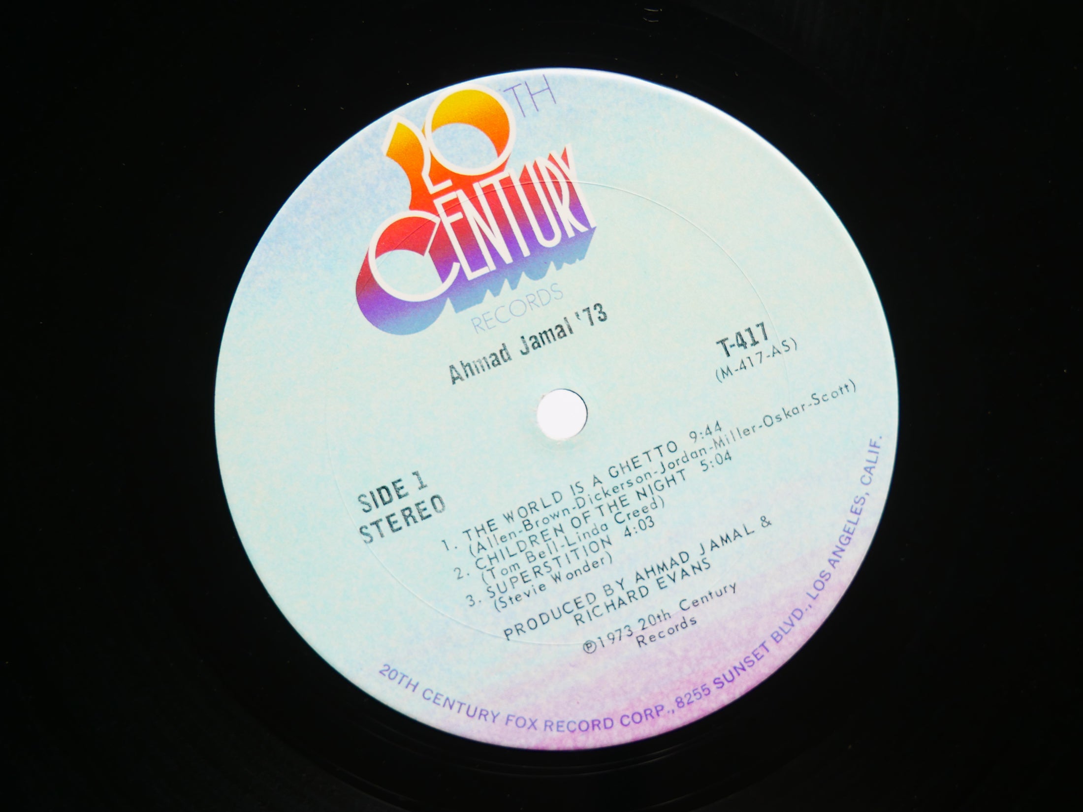 AHMAD JAMAL '73 LP 20TH CENTURY RECORDS T-417 US 1973 JAZZ Richard Evans VG+