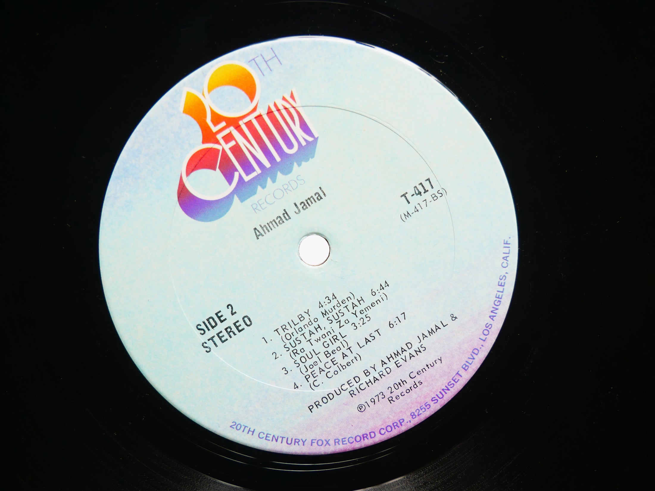AHMAD JAMAL '73 LP 20TH CENTURY RECORDS T-417 US 1973 JAZZ Richard Evans VG+