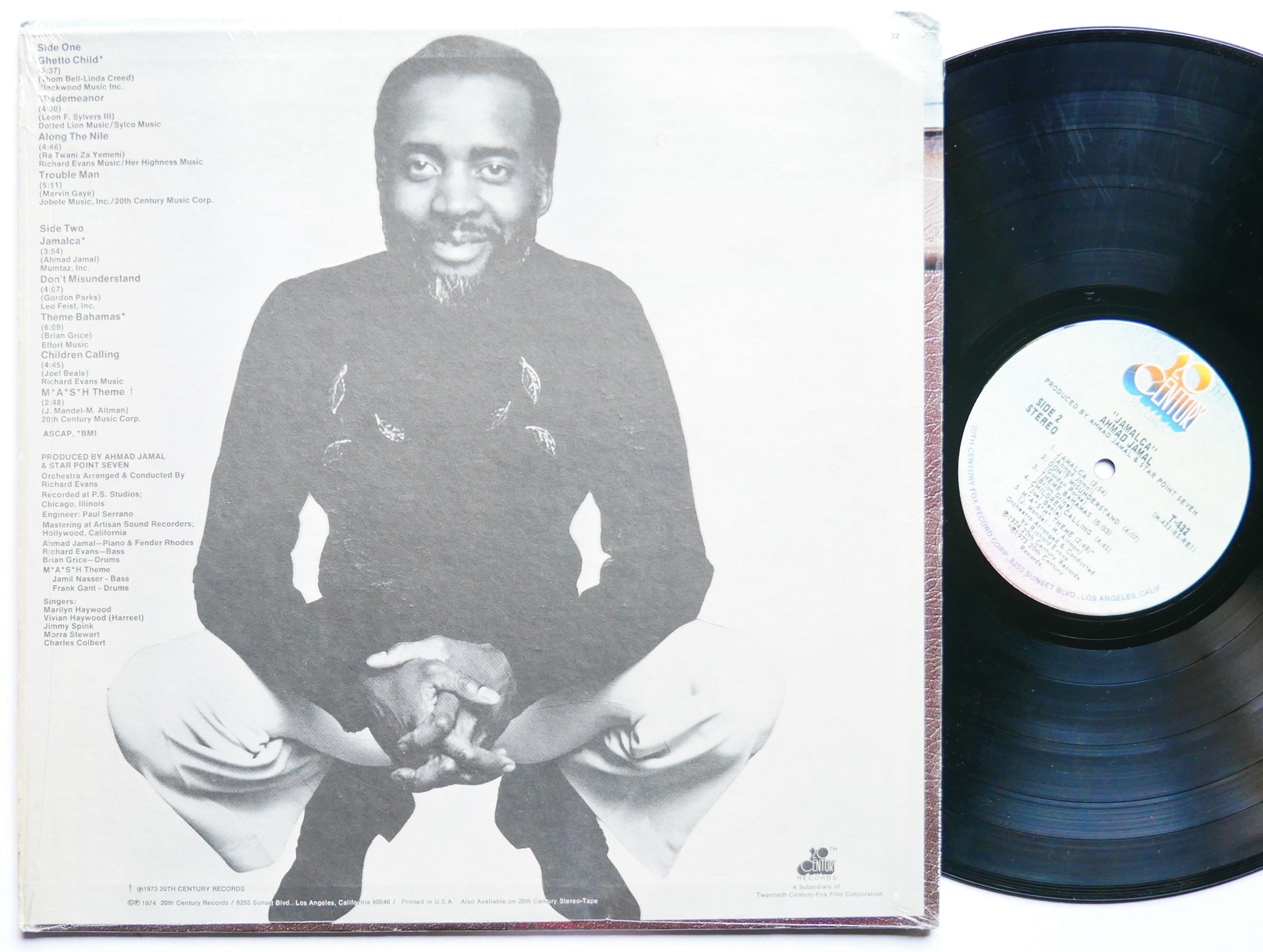 AHMAD JAMAL Jamalca LP 20TH CENTURY RECORDS T-432 US '74 Jazz Funk Richard Evans
