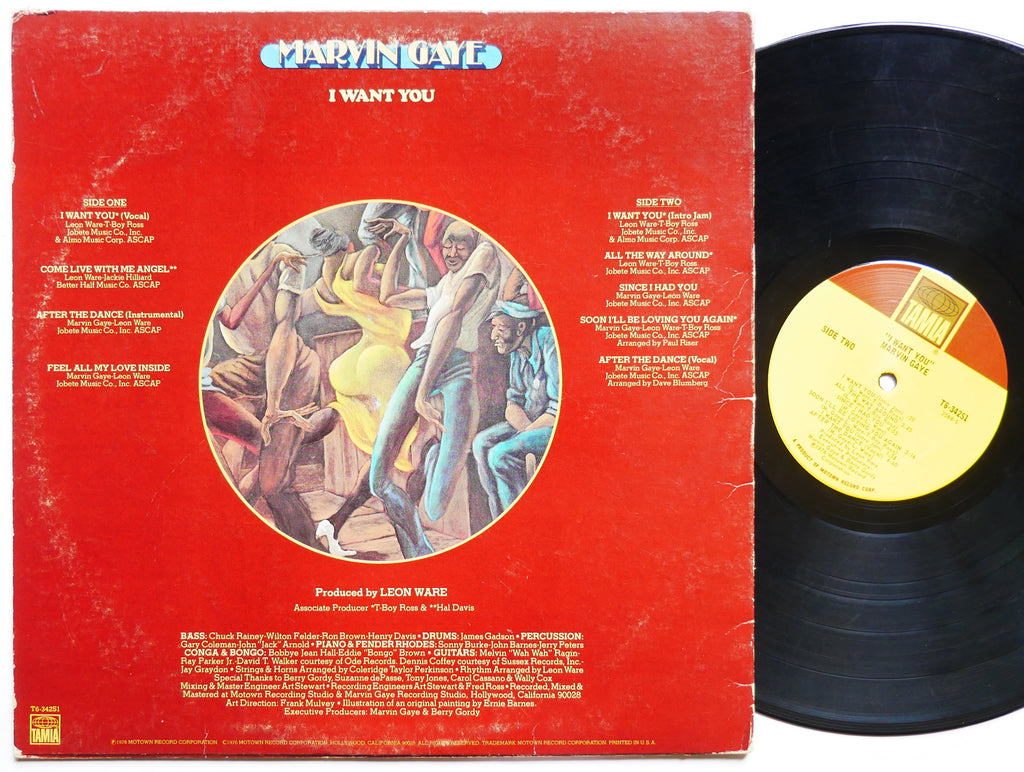 MARVIN GAYE I Want You LP TAMLA T6-342S1 US 1976 David T. Walker Soul Funk