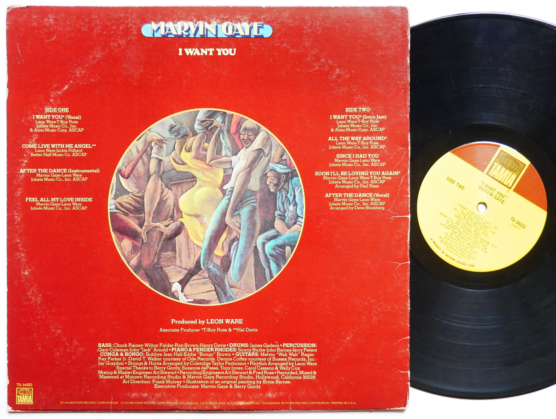MARVIN GAYE I Want You LP TAMLA T6-342S1 US 1976 David T. Walker Soul Funk