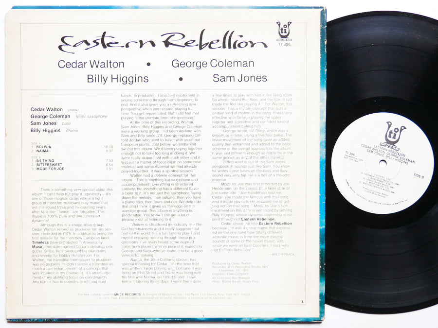CEDAR WALTON GEORGE COLEMAN Eastern Rebellion LP TIMELESS MUSE TI 306 US 1979