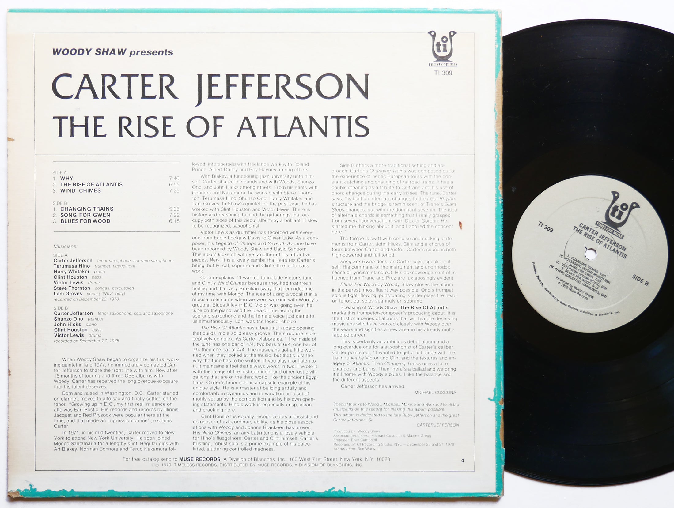 CARTER JEFFERSON The Rise Of Atlantis LP TIMELESS MUSE TI 309 Terumasa Hino