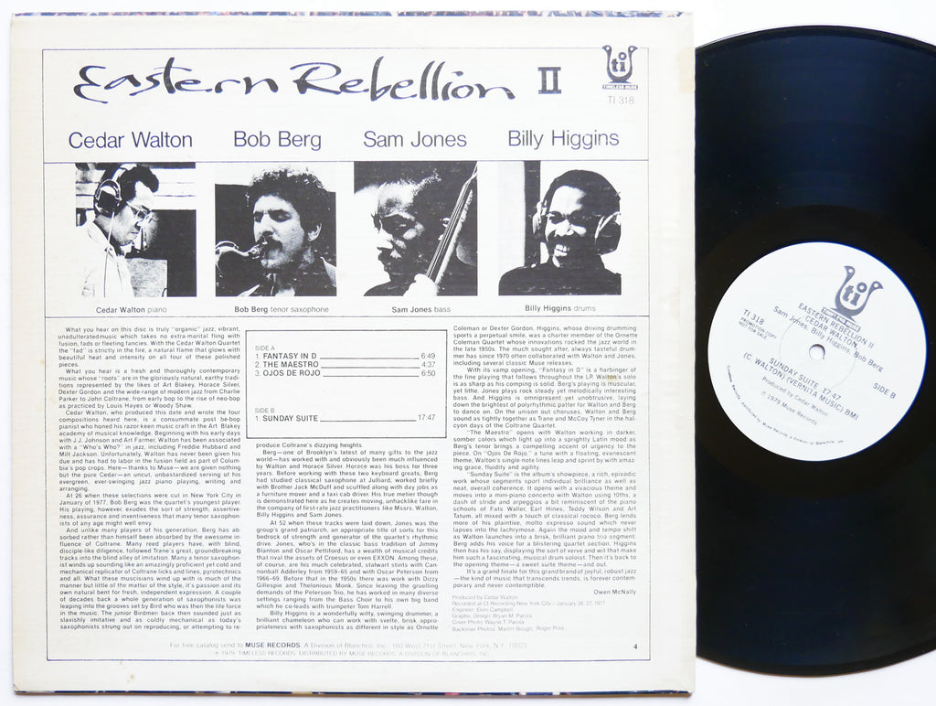 CEDAR WALTON Eastern Rebellion 2 LP TIMELESS MUSE TI 318 US 1979 PROMO Sam Jones