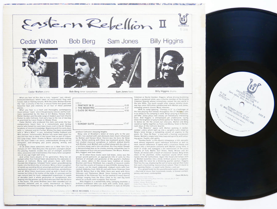 CEDAR WALTON Eastern Rebellion 2 LP TIMELESS MUSE TI 318 US 1979 PROMO Sam Jones