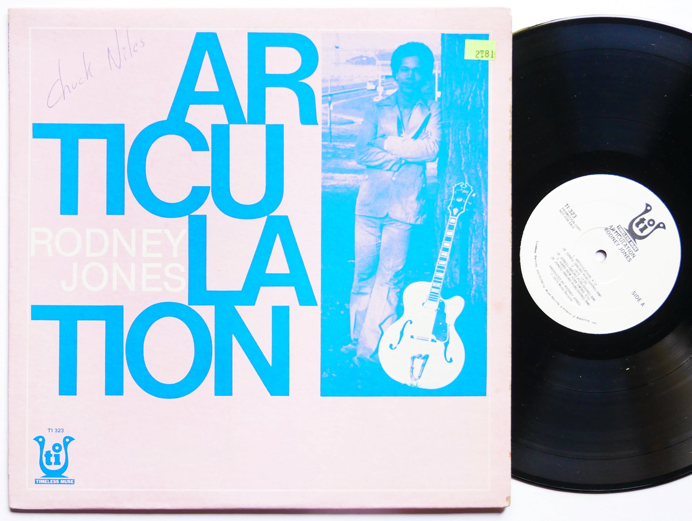 RODNEY JONES Articulation LP TIMELESS MUSE TI 323 US '79 PROMO Arthur Blythe VG+