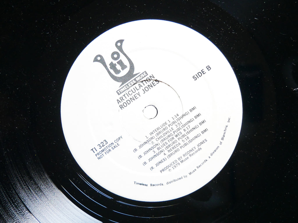 RODNEY JONES Articulation LP TIMELESS MUSE TI 323 US '79 PROMO Arthur Blythe VG+