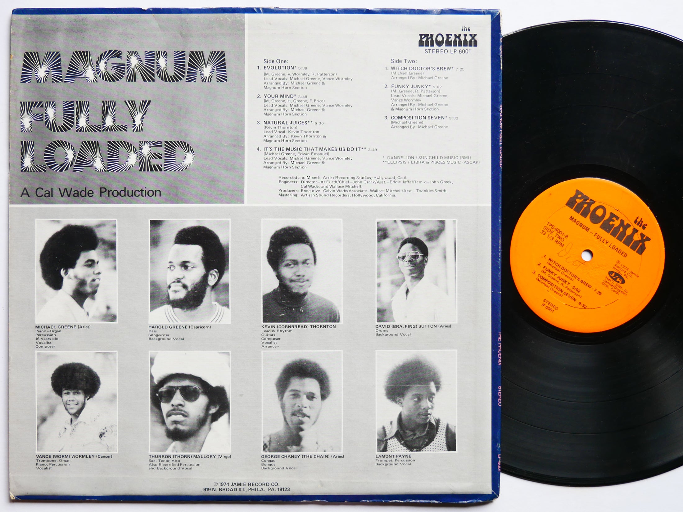 MAGNUM Fully Loaded LP THE PHOENIX TPS-6001 US 1974 Funk Soul