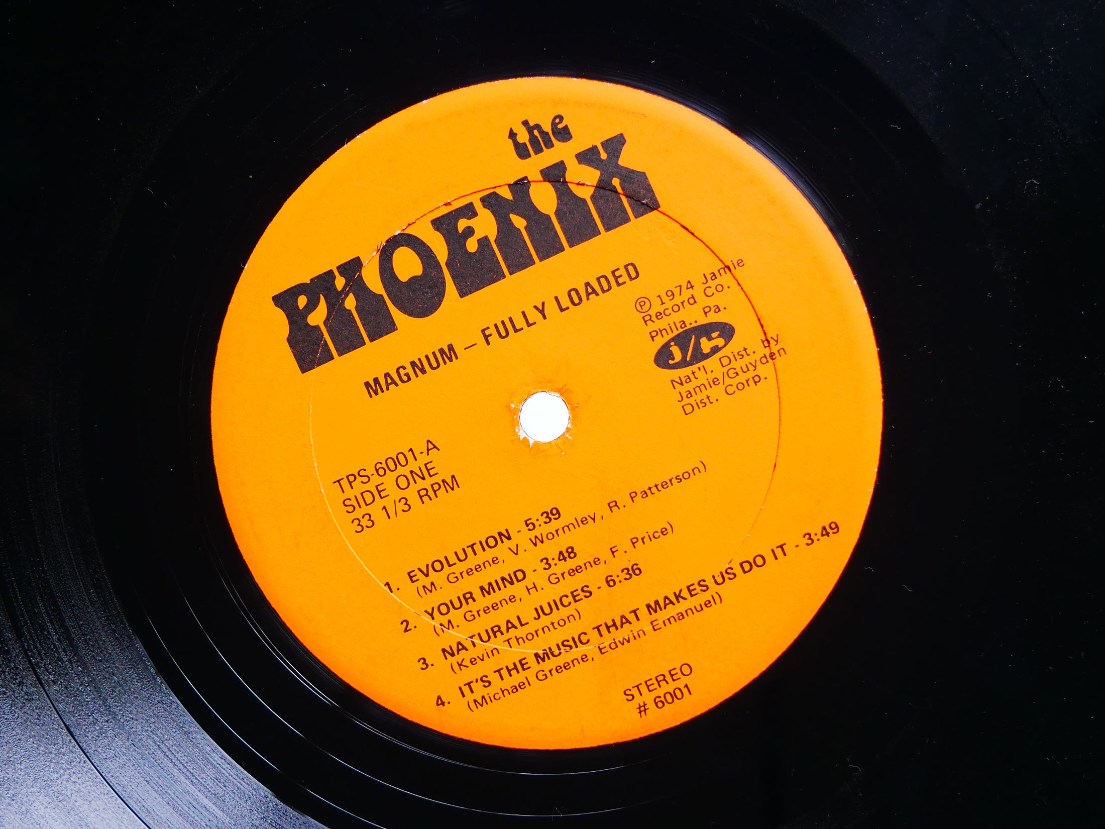 MAGNUM Fully Loaded LP THE PHOENIX TPS-6001 US 1974 Funk Soul