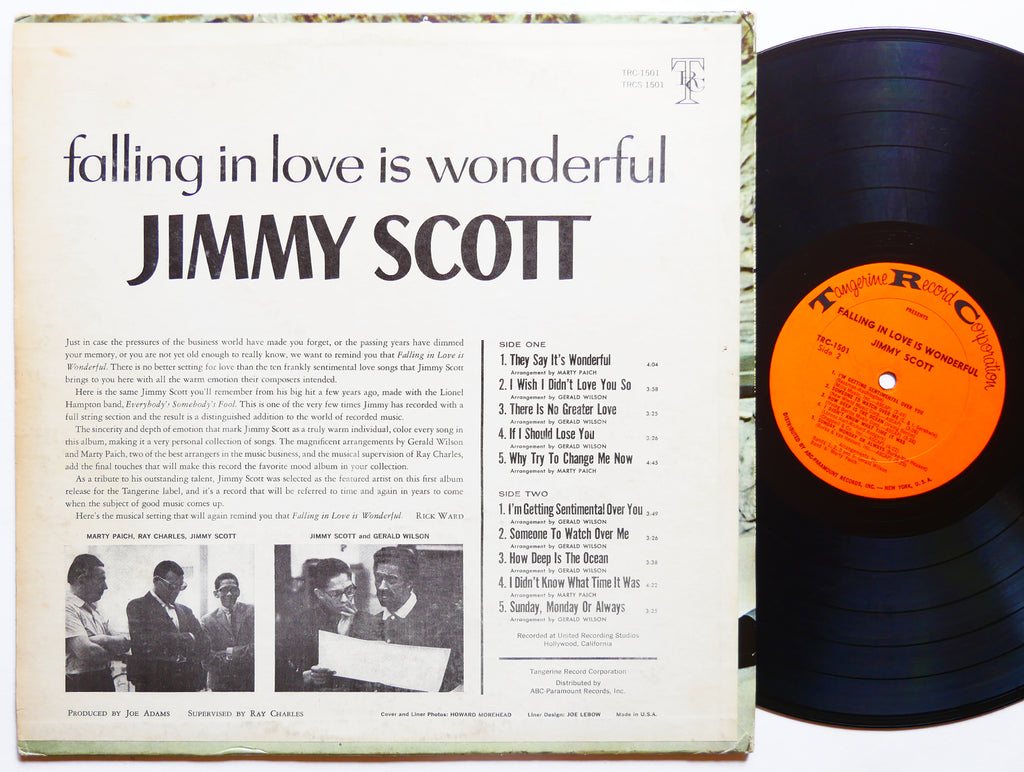 JIMMY SCOTT Falling In Love Is Wonderful TANGERINE TRC-1501 US 1963 Marty Paich