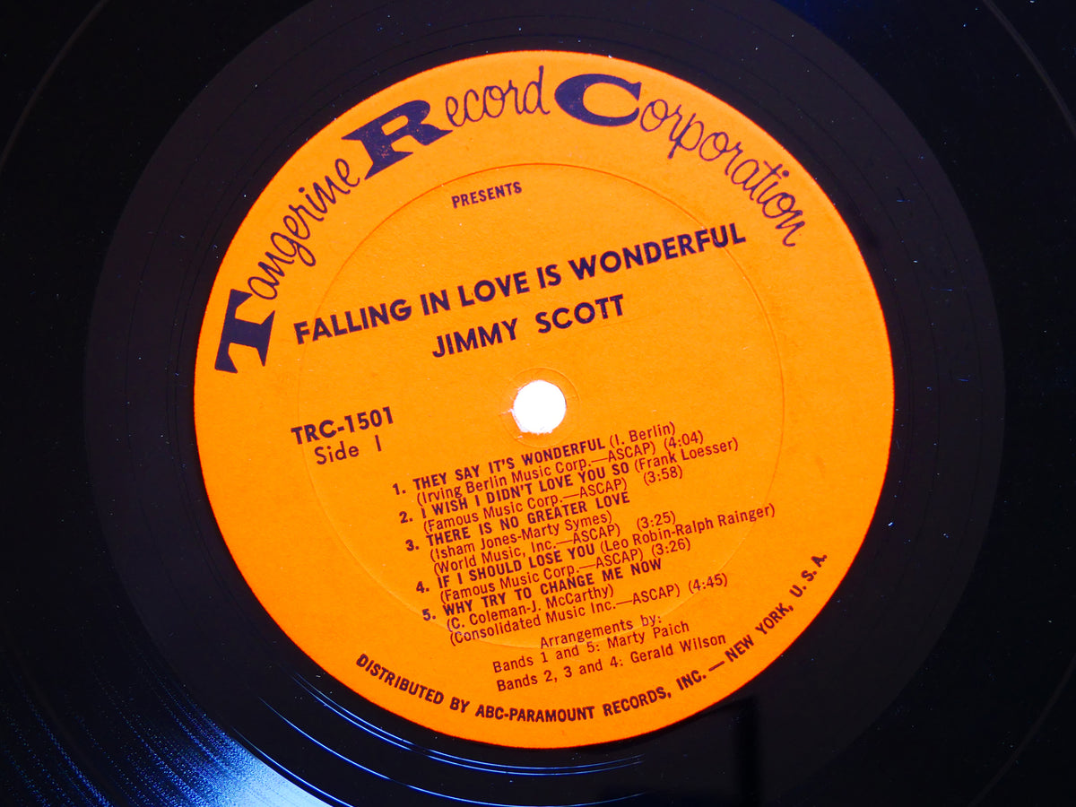 JIMMY SCOTT Falling In Love Is Wonderful TANGERINE TRC-1501 US 1963 Marty Paich