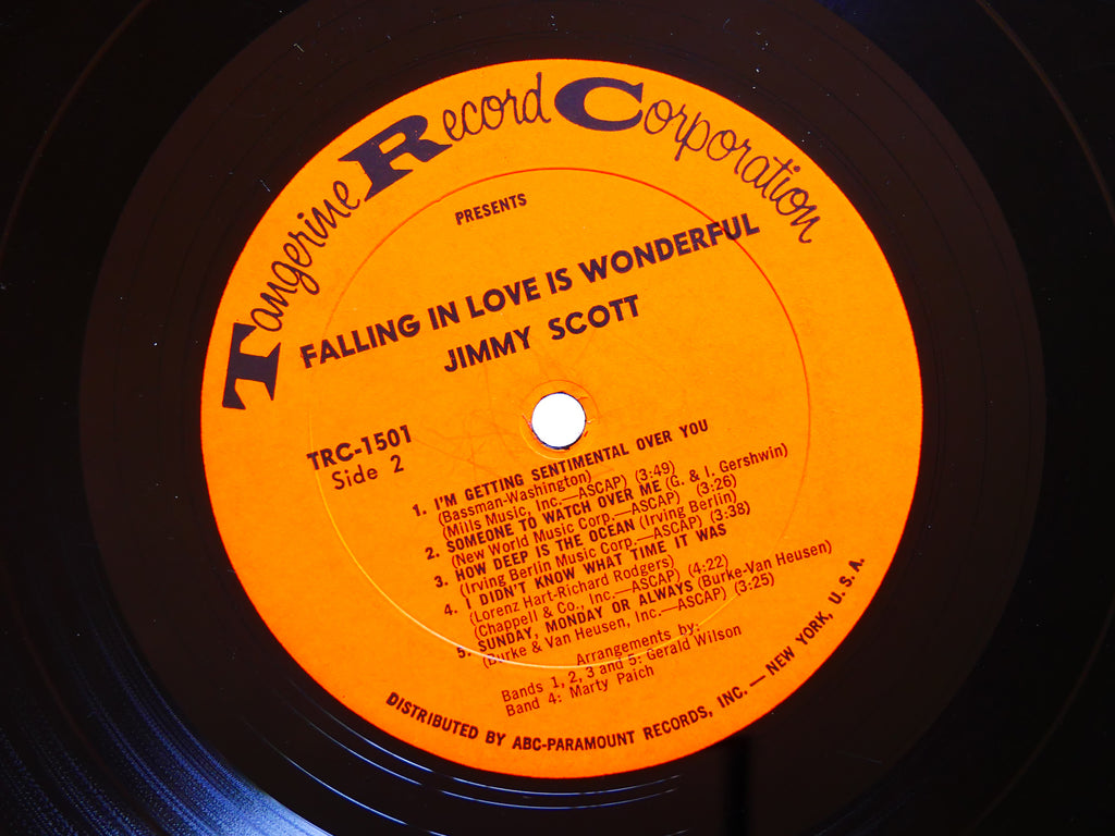 JIMMY SCOTT Falling In Love Is Wonderful TANGERINE TRC-1501 US 1963 Marty Paich