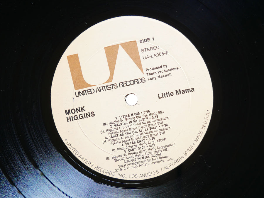 MONK HIGGINS Little Mama LP UNITED ARTISTS UA-LA005-F US 1972 Joe Sample VG+