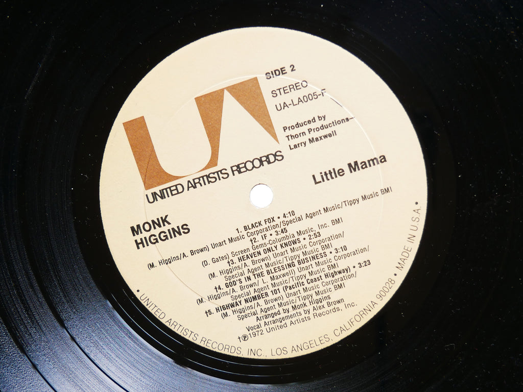 MONK HIGGINS Little Mama LP UNITED ARTISTS UA-LA005-F US 1972 Joe Sample VG+